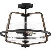 Designers Fountain Ryder 2 Light Semi-Flush Mount Ceiling Light, 93511-FB