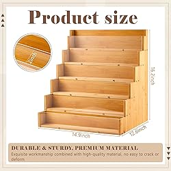 Yuntau 6 Tier Greeting Card Display Stand Wood