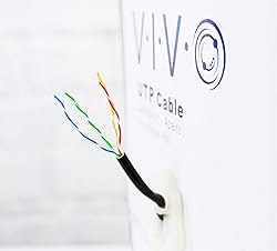 VIVO Black 500ft Bulk Cat6, CCA Ethernet Cable, 23