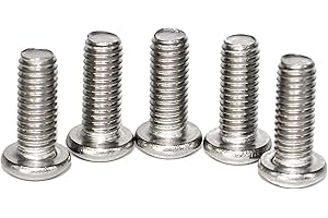 M6-1.0 x 16 mm Button Head Socket Cap Screws, ISO7380, 18-8 Stainless Steel, Allen Hex Drive by Fullerkreg, Quantity 25, Come in a Plastic Case