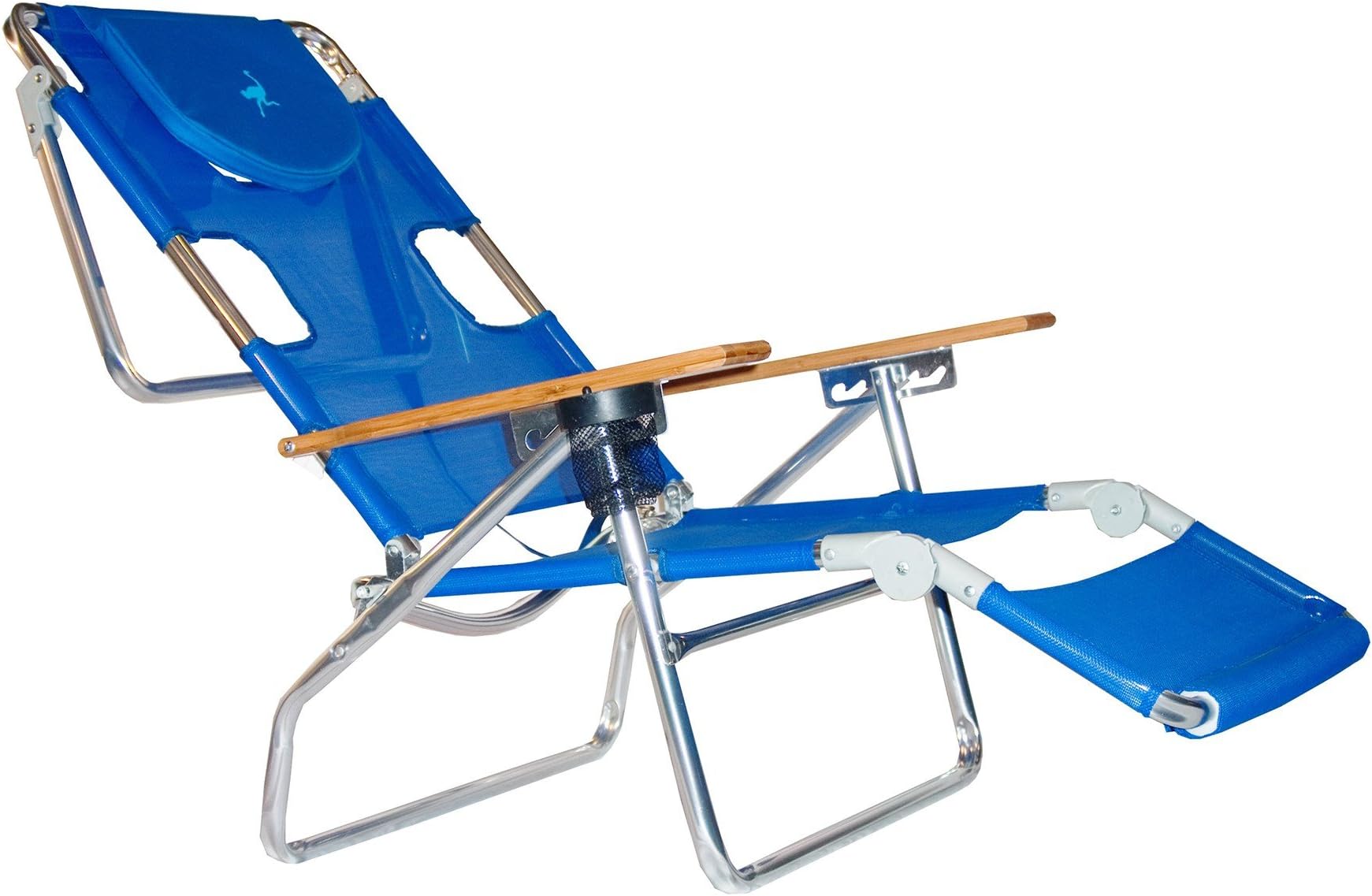 Deltess Corp 3n1 1001b Blue Ostrich 3-In-1 Beach Chair & Lounger