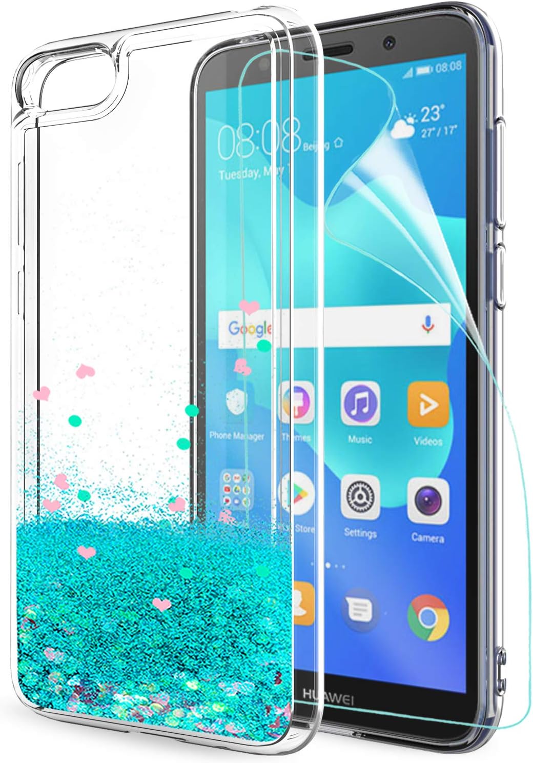 Cover Morbida Con Gatto Per Huawei Y5 2018 E Honor 7S - Custodia In TPU Trasparente - 2