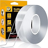 CZoffpro Double Sided Tape Heavy Duty - Strong Grip Picture Hanging Stripes Nano Adhesive Tape Two Sided Tape, Transparent Do