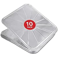 Disposable Foil Oven Liners (10 Pack) Oven Liners for Bottom of Electric Oven and Gas Oven - Reusable Oven Drip Pan Tray…