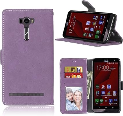 Amazon Com Zenfone 2 Laser Ze601kl 6 0 Case Saturcase Retro Frosted Pu Leather Flip Magnet Wallet Stand Card Slots Case Cover For Asus Zenfone 2 Laser Ze601kl 6 0 Inch Purple