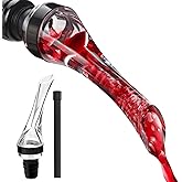 D&Slifei Wine Aerator Pourer and Decanter Spout for Elevate Wine Flavor, Enhances Bouquet and Rich Finish.Drip Free, Easy to Use.