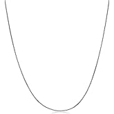 KoolJewelry Platinum 0.5 mm Venetian Box Chain Necklace (16, 18 or 20 inch)