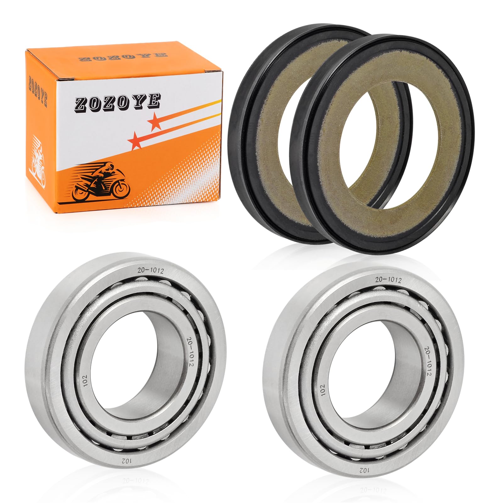 Photo 1 of Steering Stem Bearing + Seal COVER kit For FXD FLHT FLSTF FLST Sportster 883 1200 XL883 XL1200 OEM 48300-60 48315-60