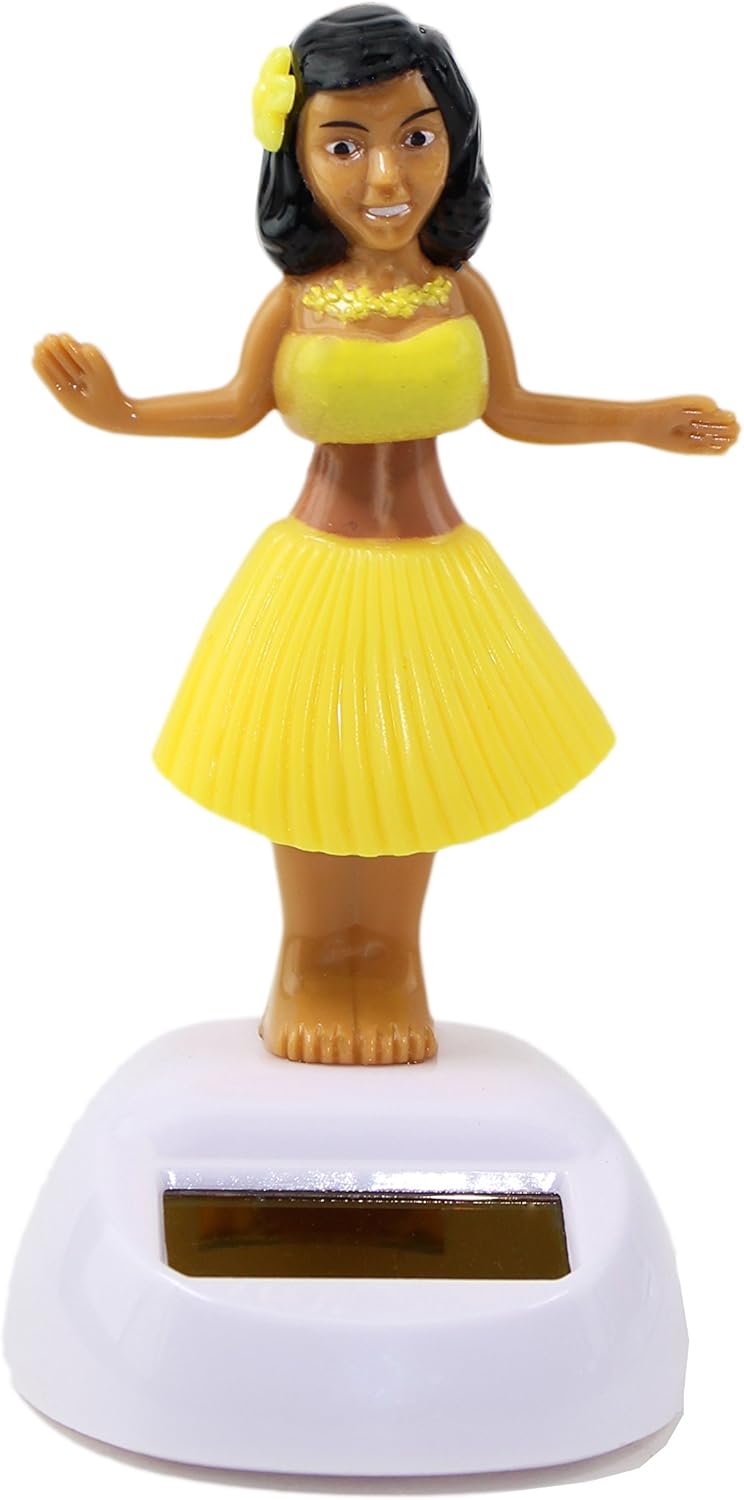 solar dashboard hula girl
