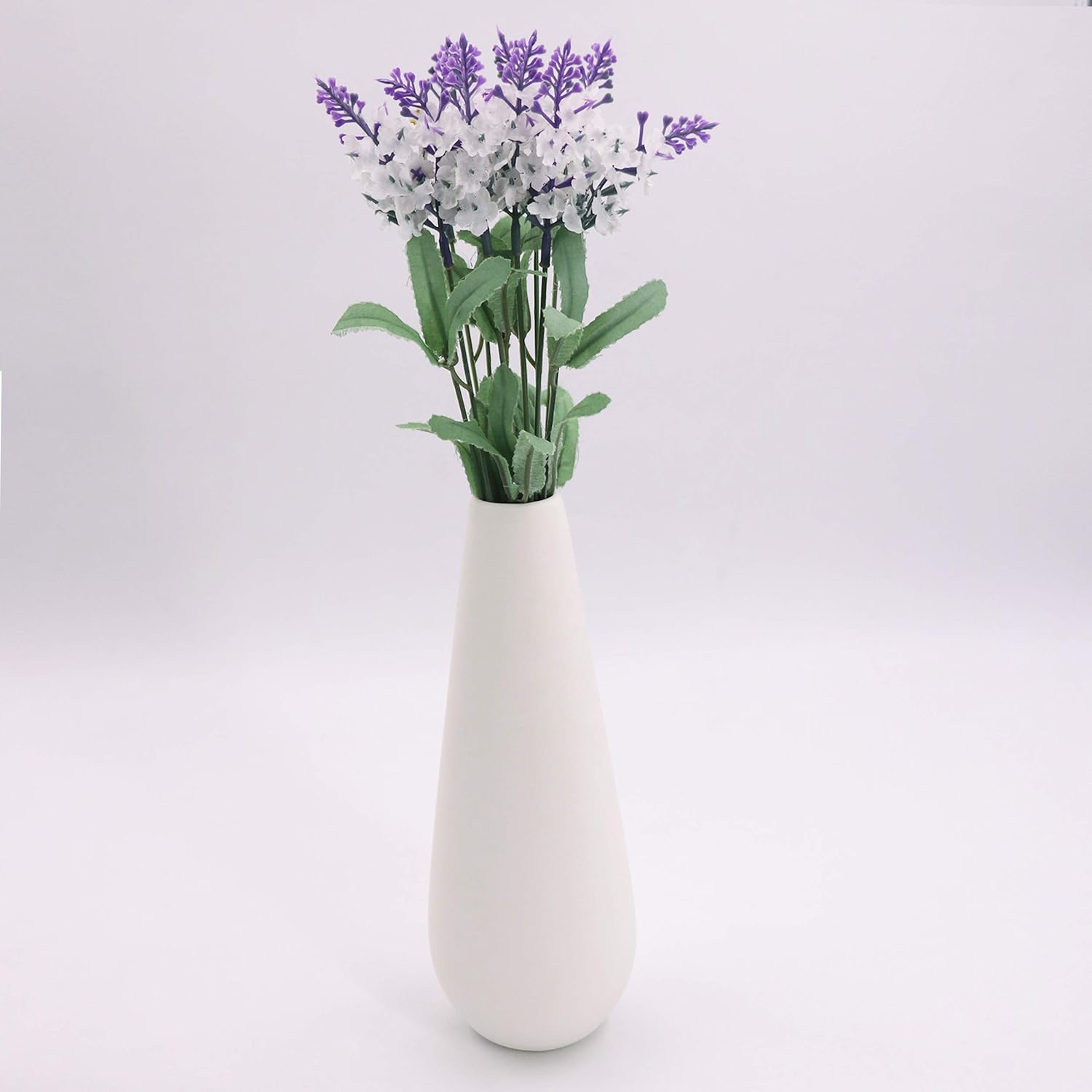 APSOONSELL White Ceramic Flower Vases with Modern