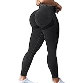 SZKANI Butt Lifting Leggings for Women Booty High Waisted Workout Yoga Pants Scrunch Butt Gym Seamless Booty Tight