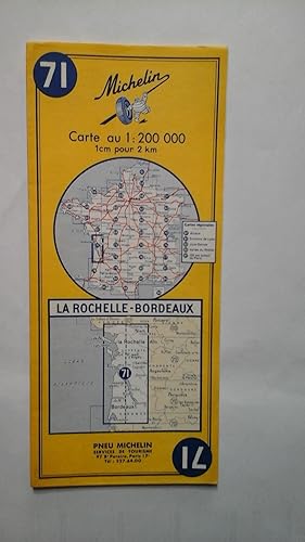 Download Carte Michelin n° 71 : La Rochelle - Bordeaux. Carte au 200.000e. Numéro bleu dans un rectangle blanc. Michelin et Cie, Clermont-Ferrand. Sans date. (Carte Michelin, Charente-Maritime, Vendée, Gironde, Deux-Sèvres, Saintonge) PDF
