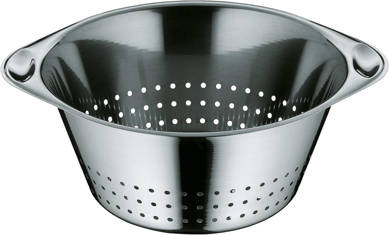 WMF Gourmet Sieb Edelstahl 24 cm, Seiher mit großen Löchern, Nudelsieb, Küchensieb, Cromargan Edelstahl, spülmaschinengeeignet