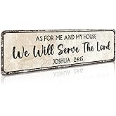 SOYAVE Christian Wall Art Decor - Religious Bible Verses Sign for Gifts, Home, Living Room & Bedroom - Inspirational Scriptur