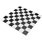 Yuxung 7.9*7.9ft Giant Chess Board, Chess Not Included, Plastic Giant Mat for Outdoor Yard Lawn Games, Compatible with 25 Inch 37 Inch 49 Inch Chess Sets and 10 Inch Checkers