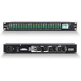 FULODE FX-888 Dual channel synchronized control 31-Band Digital equalizer Stereo Graphic EQ Noise Reduction Each segment with LED Spectrum Display Operation Content display large screen.