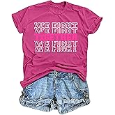 VVNTY Breast Cancer Shirts Women: Breast Cancer Awareness Shirt Pink Ribbon Tees Cancer Short Sleeve Tops