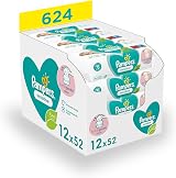 Pampers Sensitive Moisturized Wipes 12 x 52 Gentle Cleansing Baby Skin