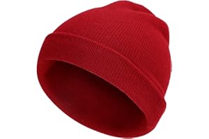 LEAZEAL 100% Merino Wool Beanie for Kids Toddlers 2-6, Double Layer Knit Beanie Boys Girls Winter Hats Ski Toque