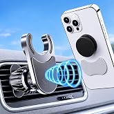 2X-Hold Magnetic Car Mount for PopSockets, Socket Car Phone Holder AC Vent | Easy to Install Air Vent Mount, Adjustable and Secure, Fits All Phones All Socket Grips, Upgraded Vent Clip