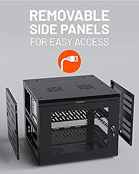 ECHOGEAR 9U Network Rack - Enclosed Wall Mount Rack