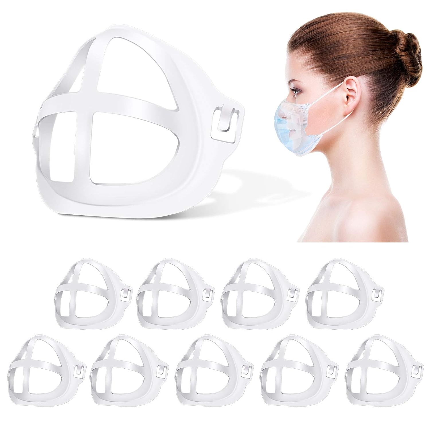 Face Mask Bracket (10Pcs) 3D Mask Bracket Silicone Mask