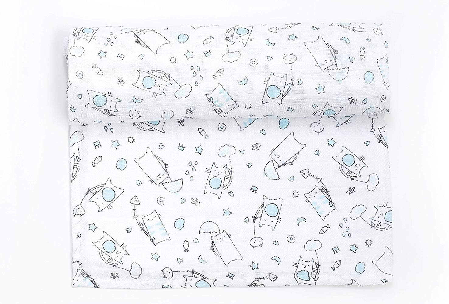 Ti TIN Muslin 100% Cotton 120 x 120 cm, Breathable, Light and Soft, Ideal for Babies 0-36 Months, Easy Wash and Dryer