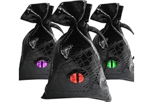 Knana 3Pcs Dragon Dice Bag Leather Dice Bags - DND Dice Bag Leather Dice Pouch