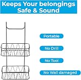 Blue Canyon No Drill 2 Tier Shower Caddy Stainless Steel Grey view 7