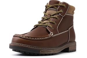 MIXIN Mens Boots Casual Chukka Faux Leather Boots for Men