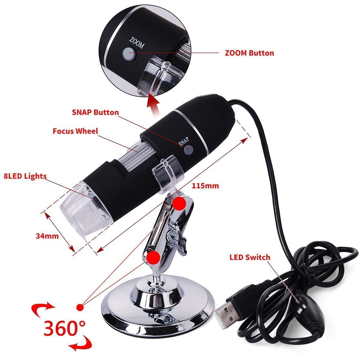Buy Generic 7-LED Light 7MP Magnifier USB Digital Microscope ... Buy Generic 7-LED Light 7MP Magnifier USB Digital Microscope ...