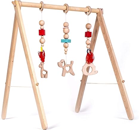 wooden play mobile