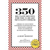 350 Big Taste Recipes for the 1.5 Quart Mini Slow Cooker: All American Favorites Adapted for the Mini Slow Cooker with an Emphasis on Healthy Eating