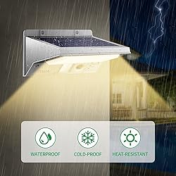 iThird Solar Motion Sensor Light Outdoor, LED Solar