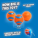 Chuckit! Fetch Medley Gen 3 Medium Dog Balls Pack of 3 6.5 cm view 3