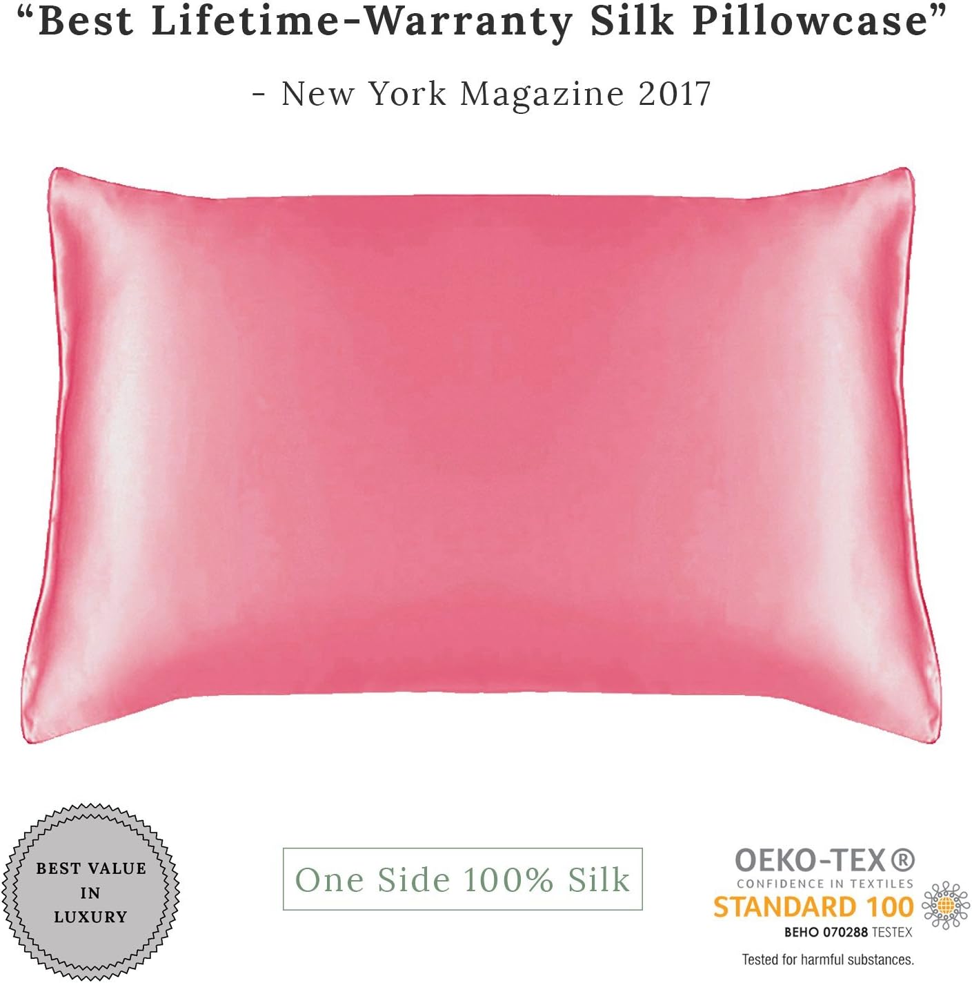 Amazon.com: MYK Silk Pure Natural Mulberry Silk Pillowcase, 19 Momme