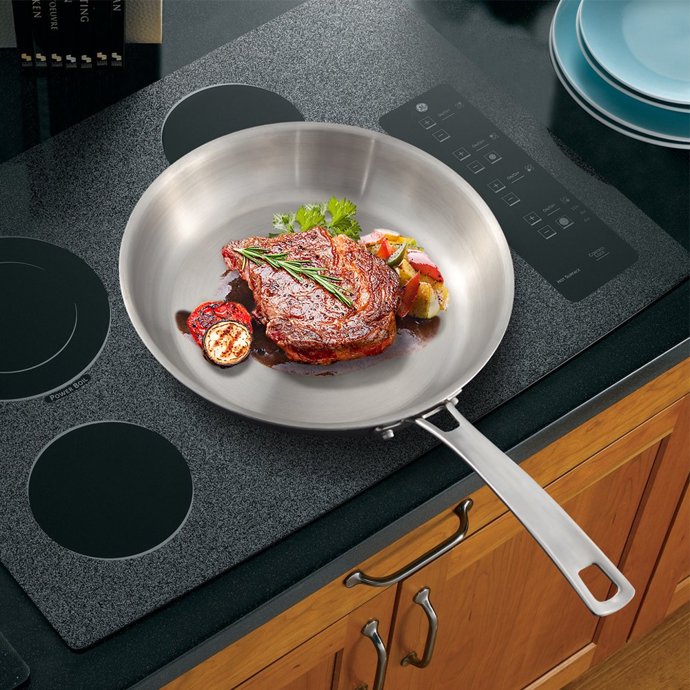 9 inch Hommate Pro-Health Professional Triply Stainless Steel Frying Pan