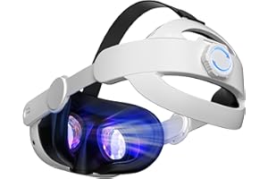 Younik Head Strap for Quest 3, Adjustable Quest 3 Head Strap Compatible with Quest 3 Accessories, Comfy Head Cushion VR Headset to Reduce Head Pressure for Adults Kids