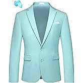 MOGU Men's Slim Fit Sport Coat Blazer Casual Formal Suit Jacket for Party Business Wedding Prom and Homecoming