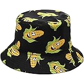 Xingzou Unisex Print Double Side Wear Reversible Bucket Hat