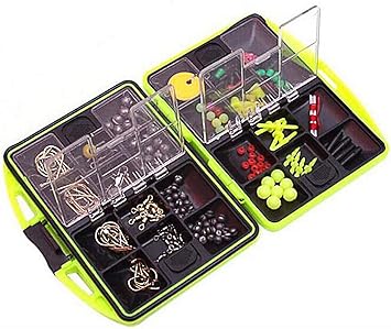Amazon Bignick 釣り 磯釣り ヘラ釣り 釣具セット ルアー 仕掛け小物 一式 収納ケース付き オモリ ウキゴム サルカン スナップ セット フック 釣り鈎 ハリ 豊富な24種類 初心者 プロ Bignick フック 針