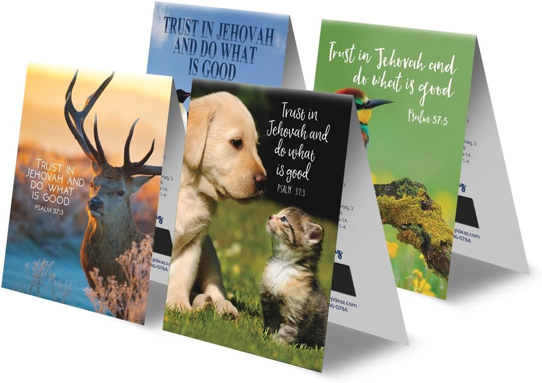 2017 Magnetic Bible Reading Bookmark and Schedule for Jehovah's Witnesses (Set of 4) - Cute Creation