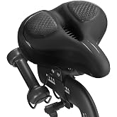 Oversized Bike Seat Cushion for Peloton Bike &amp; Bike +, Exercise Bike | Comfort Seat Cushion for Peloton, Exercise, Road Bike, Bicycle Saddle Replacement for Men &amp; Women, Accessories for Peloton