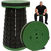 Liikear 2026 XXL Folding Stool Collapsible Stool for Adults | 1000lbs Max Weight, Lightweight Collapsible Portable, Retractable Telescoping Seat