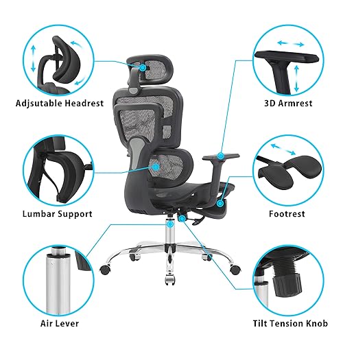 Lumbar Support Komene Ergonomic Office Desk Chair Ergonomic Office