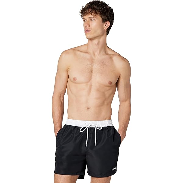 DKNY Mens Kos Swim Shorts Trunk - Purple The Mens