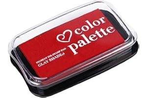 Fstaor Large Red Ink Pad for Rubber Stamps, 4×2.6 inch Ink Pads Permanent for Paper Wood Fabric