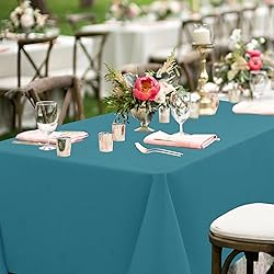 sancua Rectangle Tablecloths for 6 Foot Tables, 6