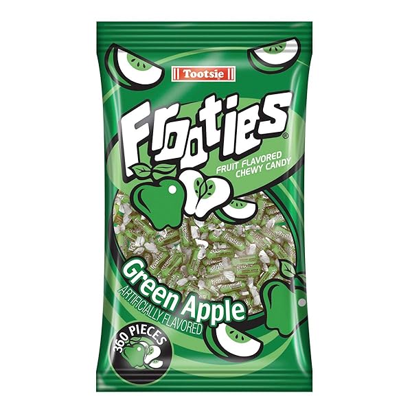 TOOTSIE ROLL GREEN FROOTIES – 2 POUND BAG...