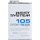 West System 105-A Epoxy Resin, Clear Pale Yellow | for Laminating &amp; Coating | Build strong, long-lasting bonds and coatings on wood or fiberglass with this marine-grade epoxy resin base.